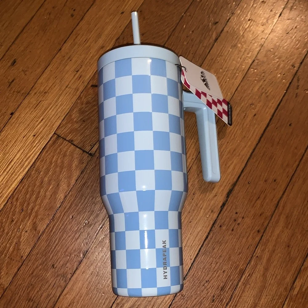 Hydrapeak Artisan Collection Blue checkered tumbler - Picture 2 of 4